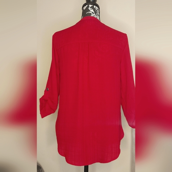 Maurices xs red blouse - Picture 3 of 5